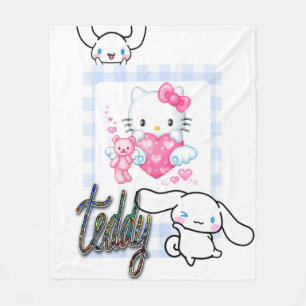 Kitten Teddy Fleece Deken