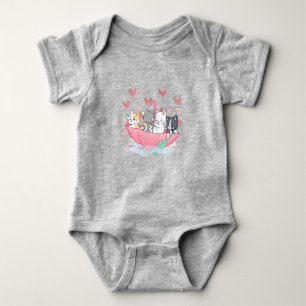 Kitten Umbrella Hoodie Romper