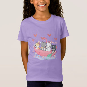 Kitten Umbrella T-shirt