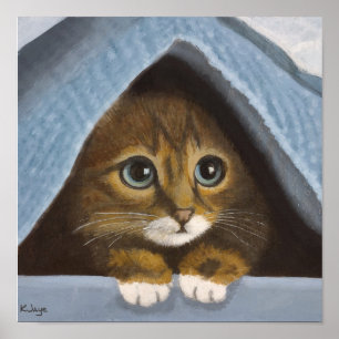 Kitten verbergen - Fine Art Print