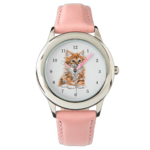Kitten Watch Gift Sweet Baby Cat Horloge