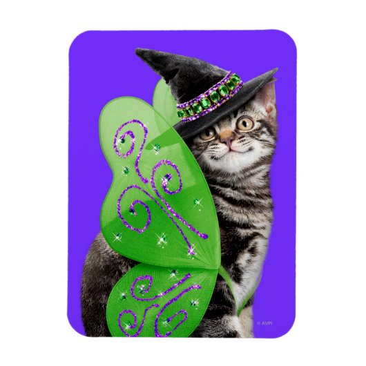 Kitten Witch Fairy Magneet (Verticaal)