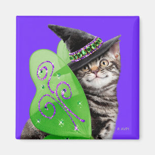 Kitten Witch Fairy Magneet