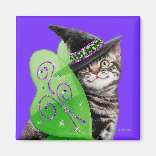 Kitten Witch Fairy Magneet (Voorkant)