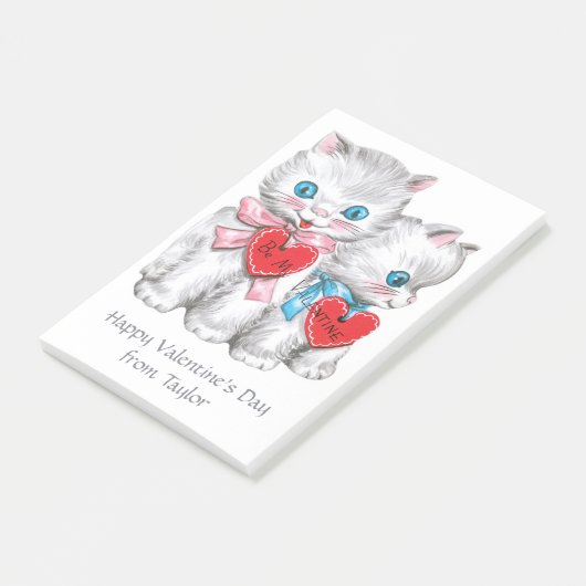 Kittens aangepaste tekst Post-it notities Post-it® Notes (Schuin)
