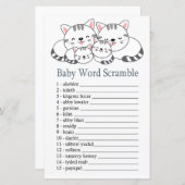Kittens Baby word scramble game (Voorkant / Achterkant)