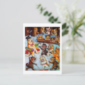 Kitten's Bandits, Louis Wain Briefkaart (Staand voorkant)