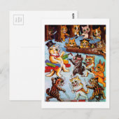 Kitten's Bandits, Louis Wain Briefkaart (Voorkant / Achterkant)