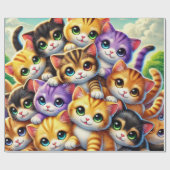 Kittens Cadeaupapier (Vlak)
