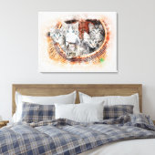 Kittens Canvas Afdruk (Insitu (Slaapkamer))