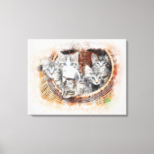 Kittens Canvas Afdruk (Voorkant)