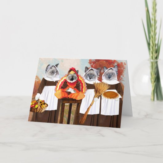 Kittens Carte de voeux Thanksgiving (Devant)