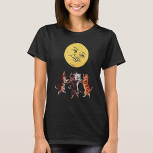 Kittens Dansen In Maneschijn Sarcastische Kattenda T-shirt