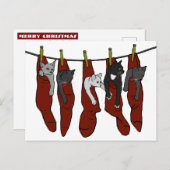 Kittens de Noël | Carte postale Chatons de Nöel (Devant / Derrière)