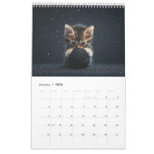 Kittens die spelen met Ball of Wool Kalender (Jan 2026)