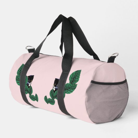 Kittens en bladeren plunjezak (Rechterhoek)