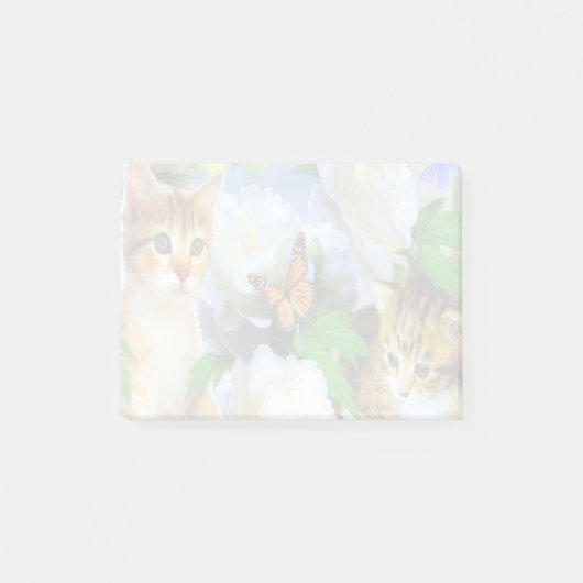 Kittens en Butterflies Post-it® Notes (Voorkant)
