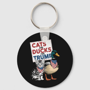 Kittens en eenden voor Trump Cats en eenden voor T Sleutelhanger