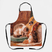 Kittens en Guitar - De Musicians  Kunst Schort (Voorkant)