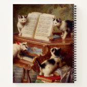 Kittens en Piano Notitieboek (Achterkant)