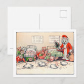 Kittens en Santa Cat, Louis Wain Briefkaart (Voorkant / Achterkant)