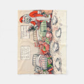 Kittens en Santa Cat, Louis Wain Fleece Deken (Voorkant)
