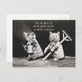 Kittens Feestdagenkaart (Voorkant / Achterkant)