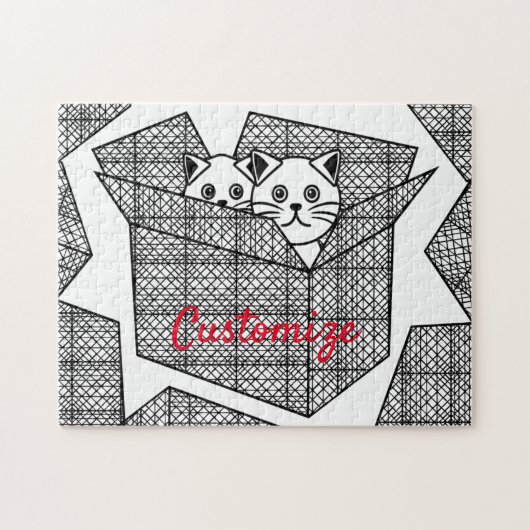 Kittens in een Box Thunder_Cove Legpuzzel (Horizontaal)