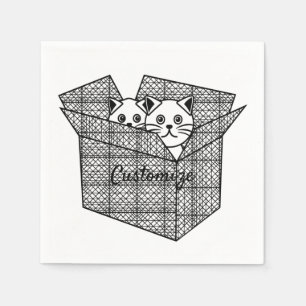 Kittens in een Box Thunder_Cove Servet