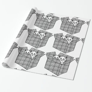 Kittens in een doos Thunder_Cove Cadeaupapier