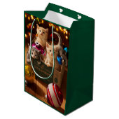 Kittens in Ornament Box Medium Cadeauzakje (Achterkant Gekanteld)