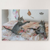 kittens in speelpuzzel legpuzzel (Horizontaal)
