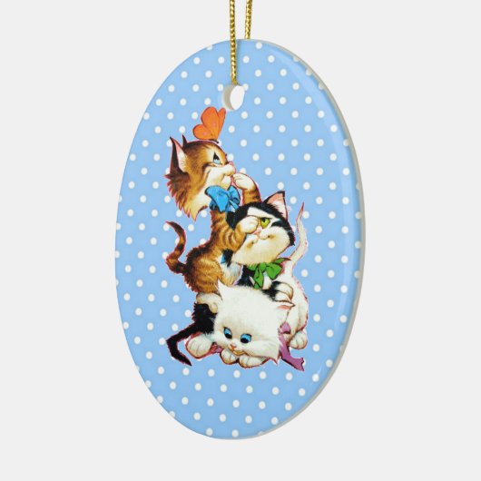 kittens keramisch ornament (Links)