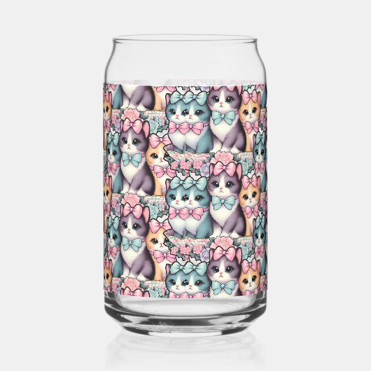  Kittens met bogen Blikvorm Glas (Rechts)