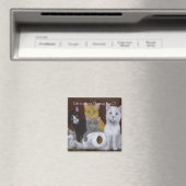 Kittens met Fun Magnet Magneet (Insitu (Vaatwasser))