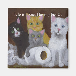 Kittens met Fun Magnet Magneet