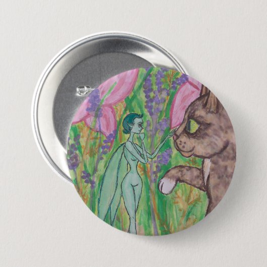 Kitten's New Freind Ronde Button 7,6 Cm (Voorkant /achterkant)