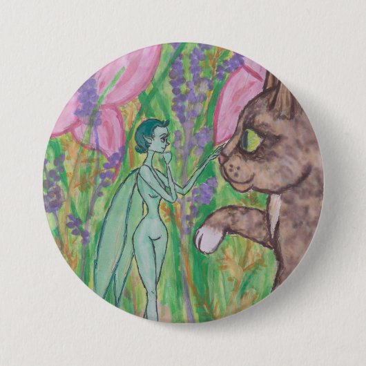 Kitten's New Freind Ronde Button 7,6 Cm (Voorkant)