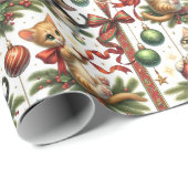 Kittens & Ornamenten inpakpapier (Rol Hoek)