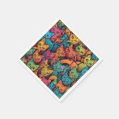 Kittens patroon servet (Hoek)