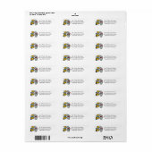 Kittens Return Address Mail Labels Stickers (Full Sheet)