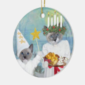 Kittens' Santa Lucia Personalized Ornament (Links)