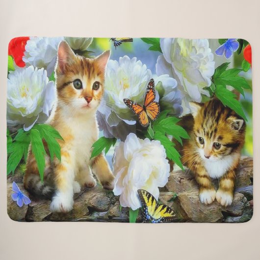 Kittens Sherpa Deken (Voorkant (horizontaal))