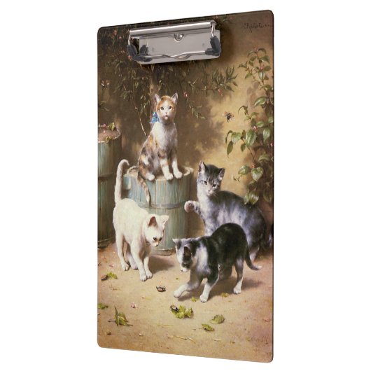 Kittens Spelen met Beetles, Carl Reichert Klembord (Links)