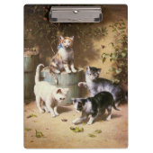 Kittens Spelen met Beetles, Carl Reichert Klembord (Voorkant)