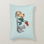 Kittens Summer Delight Seafoam Green Accent Kussen (Voorkant(Verticaal))