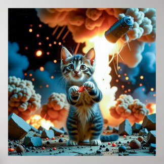 Kittens tegen een kernoorlog poster