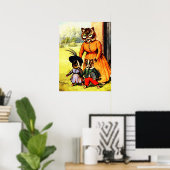 Kittens van Louis Wain naar school Poster (Thuiskantoor)