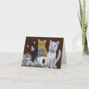 Kittens voor games bedankkaart