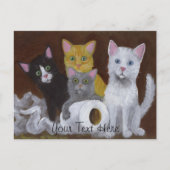 Kittens voor games briefkaart (Voorkant)